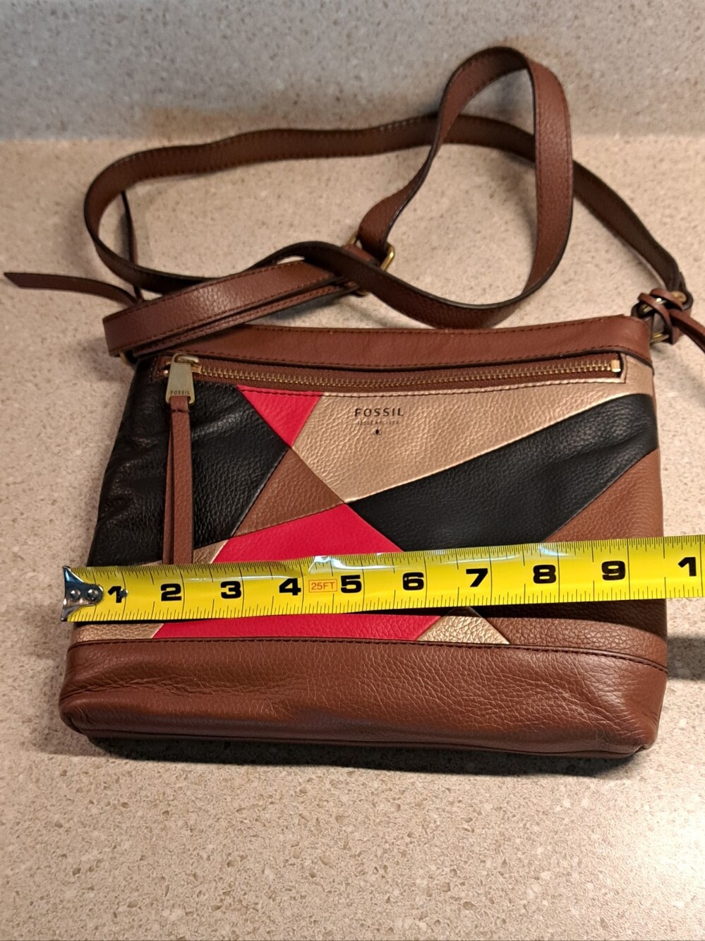 Fossil Leather Crossbody Bag - Picture 4 of 10